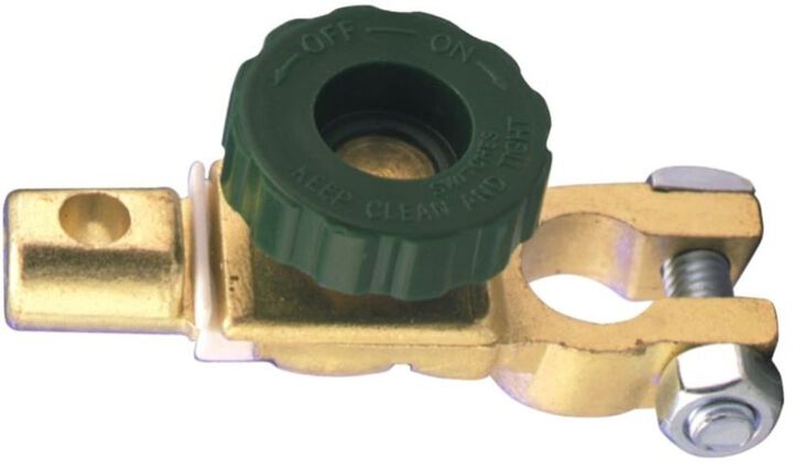 Quick Cable Brass & Zinc Plated Negative Top Post Terminal Quick Disconnect
