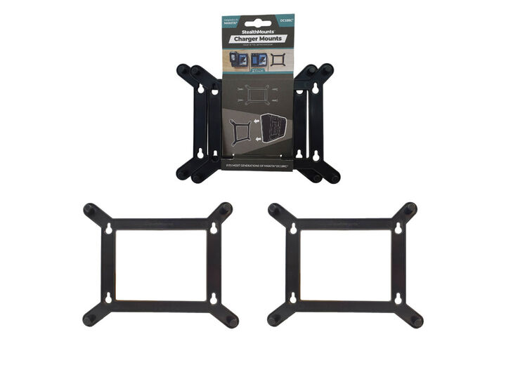 Stealthmounts Single Charger Mount for Makita DC18RC Black