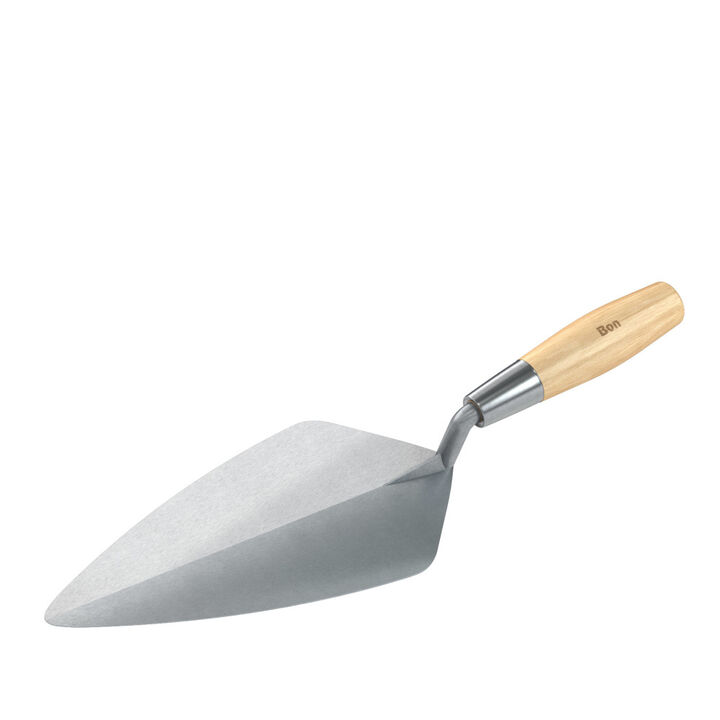 Bon Tool Brick Trowel Narrow London Forged 11 Inch with Wood Handle