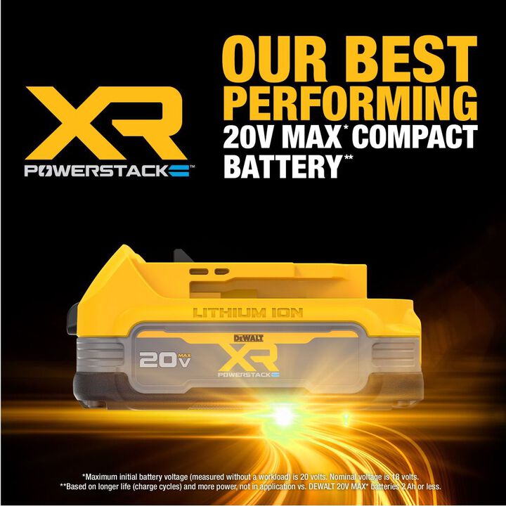 DEWALT 20V MAX XR POWERSTACK 20V 1.7Ah Power Tool Battery Pack with Fuel Indicator, large image number 5