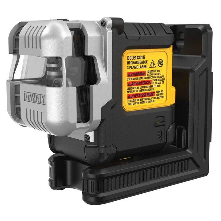 DEWALT USB Rechargeable Green 3 X 180 Degree Line Laser Kit