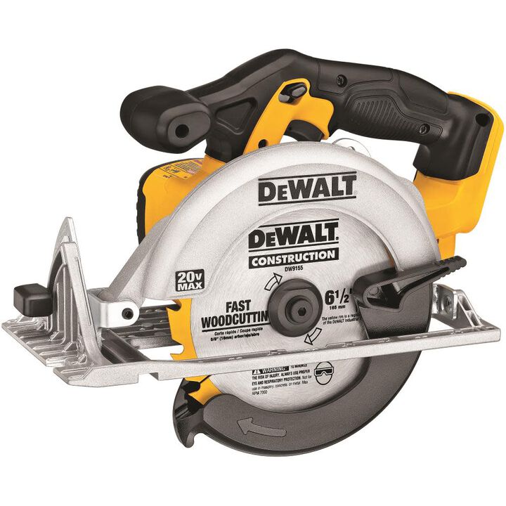 DEWALT 20V Max 6-1/2 Inch Cordless Circular Saw & 20V Max XR 5Ah Battery 2 Pack Bundle, large image number 7