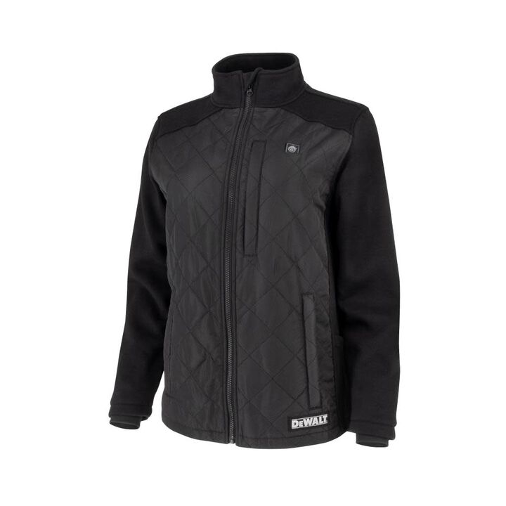 DEWALT Womens Hybrid Heated Jacket, Black, XL, large image number 12