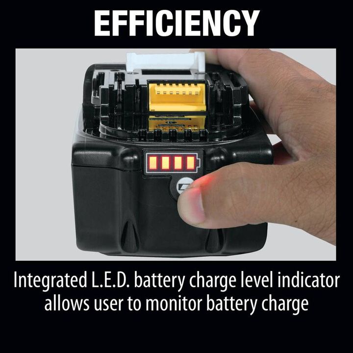 Makita 18V LXT 18V 6Ah Lithium Ion Power Tool Battery Pack with Fuel Indicator (2 Pack), large image number 5