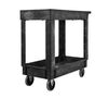 Rubbermaid Heavy Duty Utility Cart with Flat Handle & 2 Shelfs, small image number 1