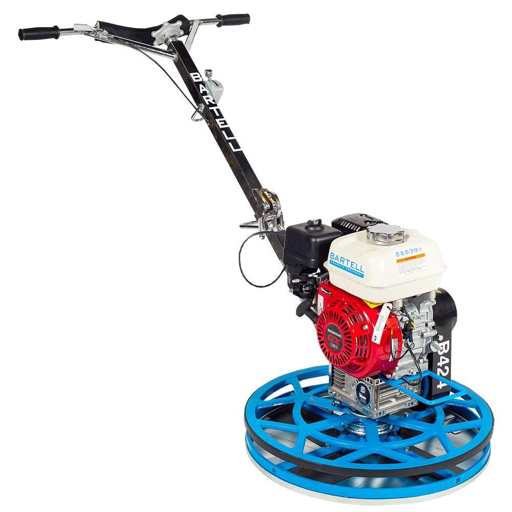 Bartell Morrison B424  24in Edger Trowel Folding Handle Pan and Combo Blades Honda GX160, large image number 1