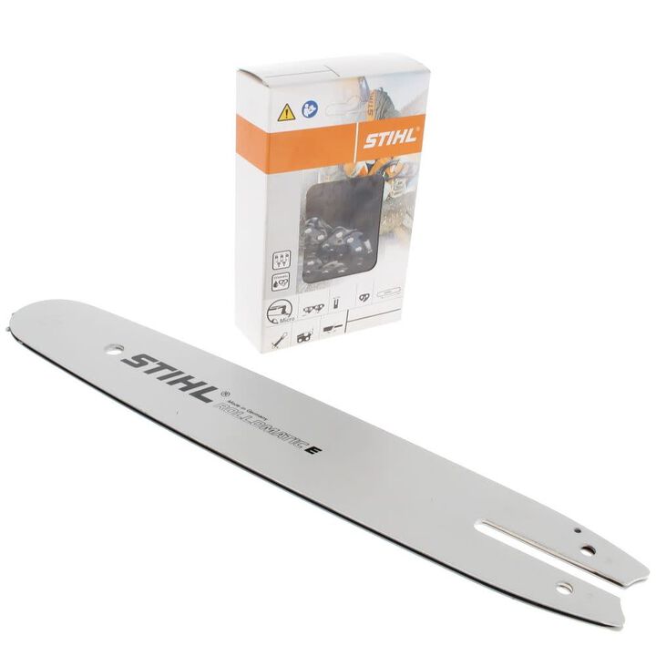 Stihl 2+1 Cut Kit 18 Inch Long 3/8 Inch Pitch 0.050 Inch Gauge Chainsaw Guide Bar and Two 33RS3 66 Link Chainsaw Chain