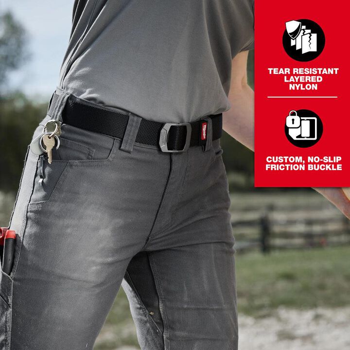 Milwaukee FREEFLEX Nylon Webbing 1.5 Inch Belt, Large, large image number 3
