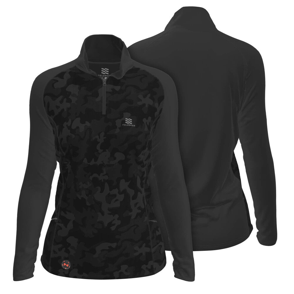 Mobile Warming Proton Baselayer Shirt Womens 7.4V Black Small, large image number 2