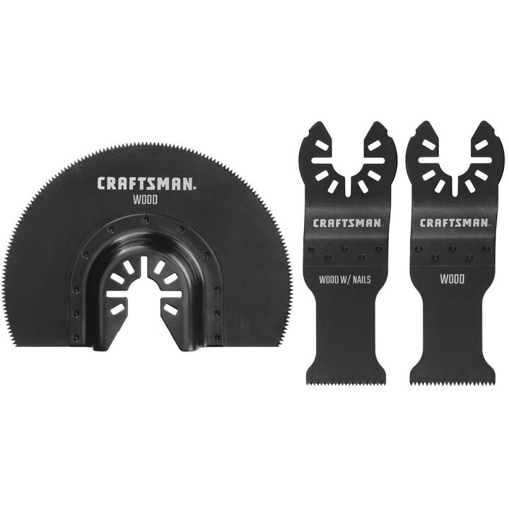 CRAFTSMAN Oscillating Bi-Metal Wood And Metal Cut Set, 3 Pack