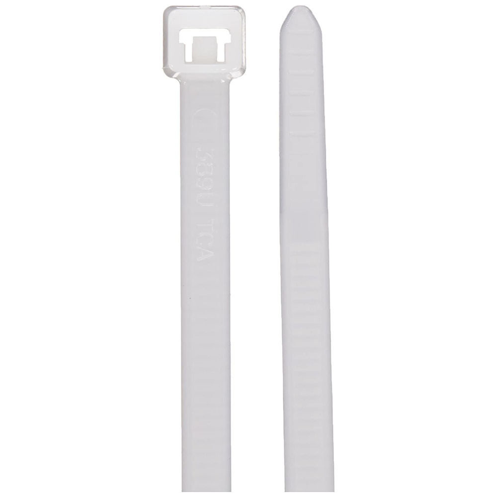 HellermannTyton PA66 Natural 50 Lbs Tensile 8 in Long UL Rated Cable Tie 100qty, large image number 2