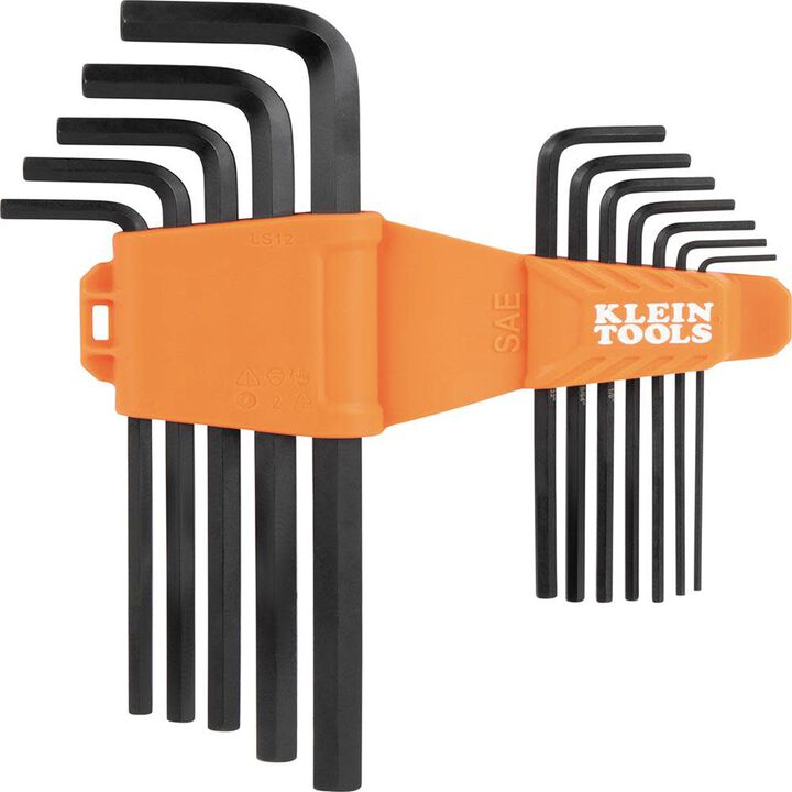 Klein Tools SAE L-Style Long Hex Key Set 12 Pc