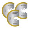 Imperial Blades One Fit 3-1/8in Storm Titanium Thin Metal Segment Blade 3PC, small image number 1