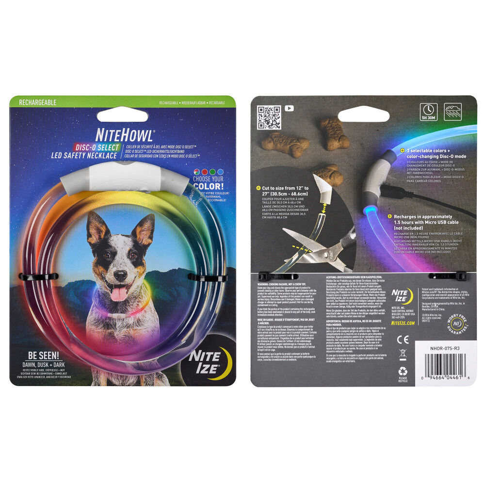 Nite Ize NiteHowl LED Rechargeable Safety Necklace Disc-O Select, large image number 3