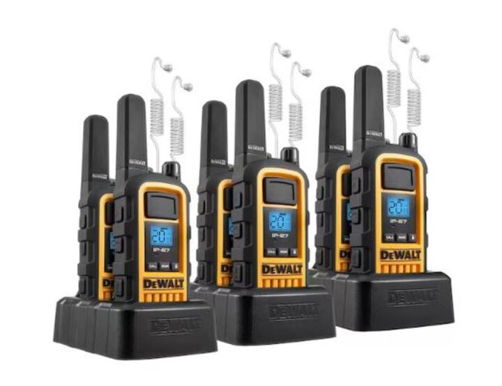 DEWALT Heavy-Duty 1W Walkie Talkie and Headset Bundle 6pk