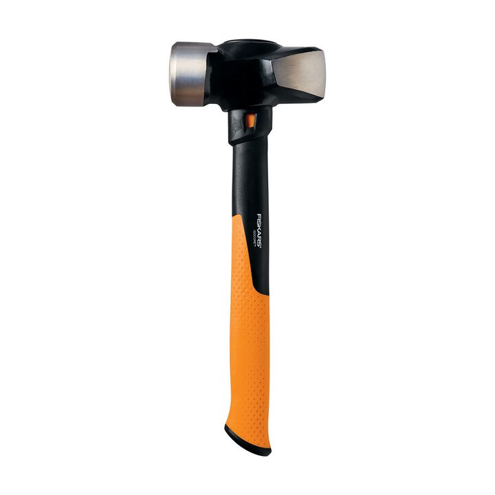 Fiskars Pro IsoCore 4 Lbs 14 Inch Steel Club Hammer, Black and Orange
