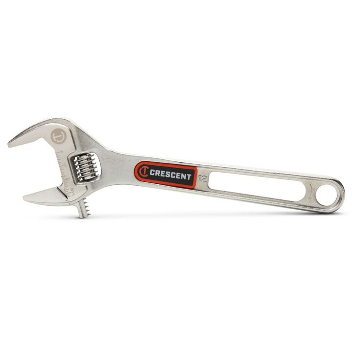 Crescent 12 Inch Chrome Adjustable Wrench with Quick-Fit-Jaw