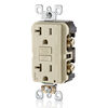 Leviton SmartlockPro AFCI/GFCI Outlet 20A 125V Duplex LightAlmond, small image number 4
