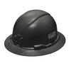 Klein Tools Full Brim Style Non-Vented Hard Hat Black, small image number 1