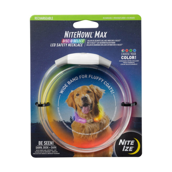 Nite Ize NiteHowl Max Rechargeable LED Safety Necklace Disc-O Select