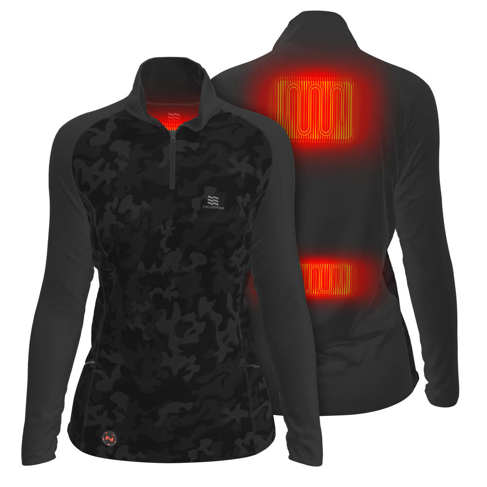 Mobile Warming Proton Baselayer Shirt Womens 7.4V Black Small, large image number 1