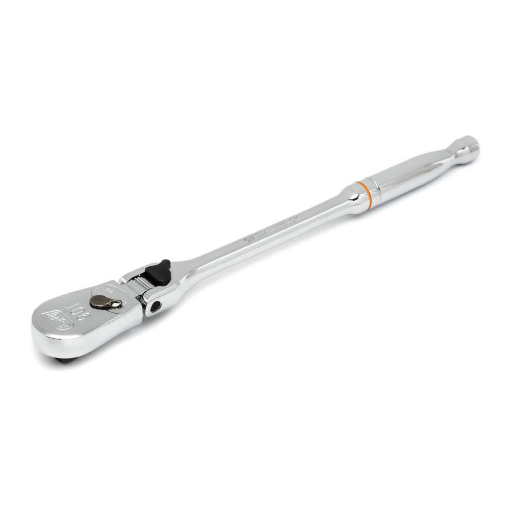 GEARWRENCH 3/8in Drive 90-Tooth Locking Flex Head Teardrop Ratchet 11in, large image number 4