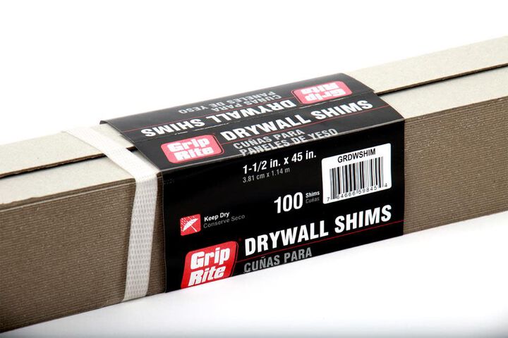 Grip Rite Shims Actual: 0.055in x 1.5in x 45in 100pk
