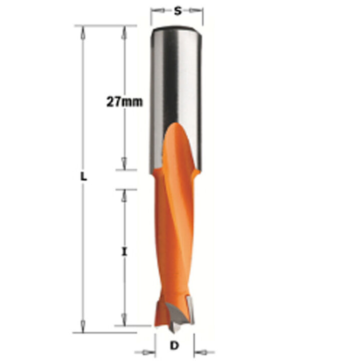 CMT Dowel Drill 8 x 27 x 57.5 LH