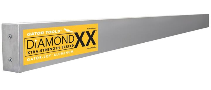Kraft Tool Co Gator Tools 10 Ft x 1-1/2 Inch x 3-1/2 Inch Diamond XX Aluminum Screed