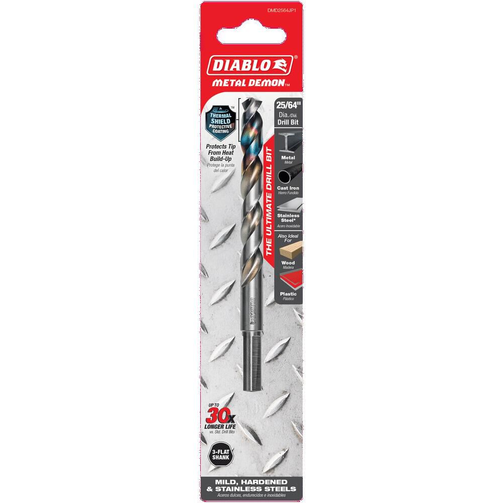 Diablo Tools 25/64 Inch Metal Demon Drill Bit for Mild, Hardened and Stainless, large image number 5