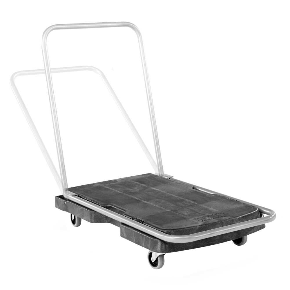 Rubbermaid Triple Trolley Utility Duty with Straight Handle and 3in Casters, large image number 2