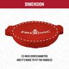 Firedisc 22 Inch Fireman Polyester Fabric Red Disc Sac Bowl Case/Cover, small image number 2