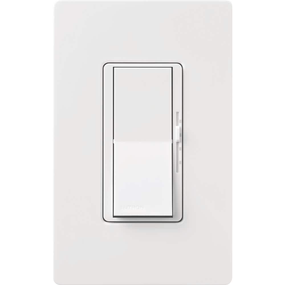 Lutron Diva 120VAC 1.5A 1P Gloss White 3-Speed Rocker Fan Control, large image number 1
