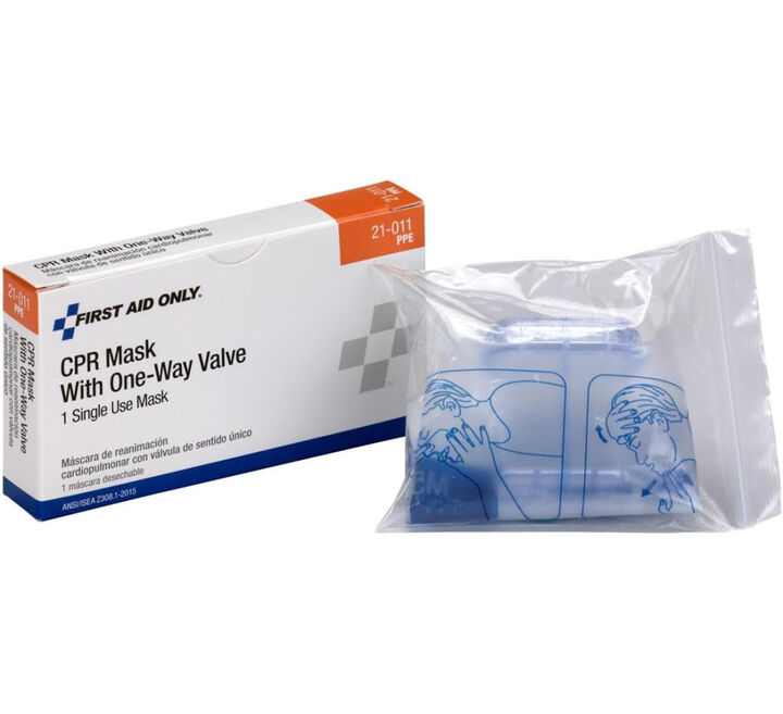 First Aid Only CPR Mask with One Way Valve