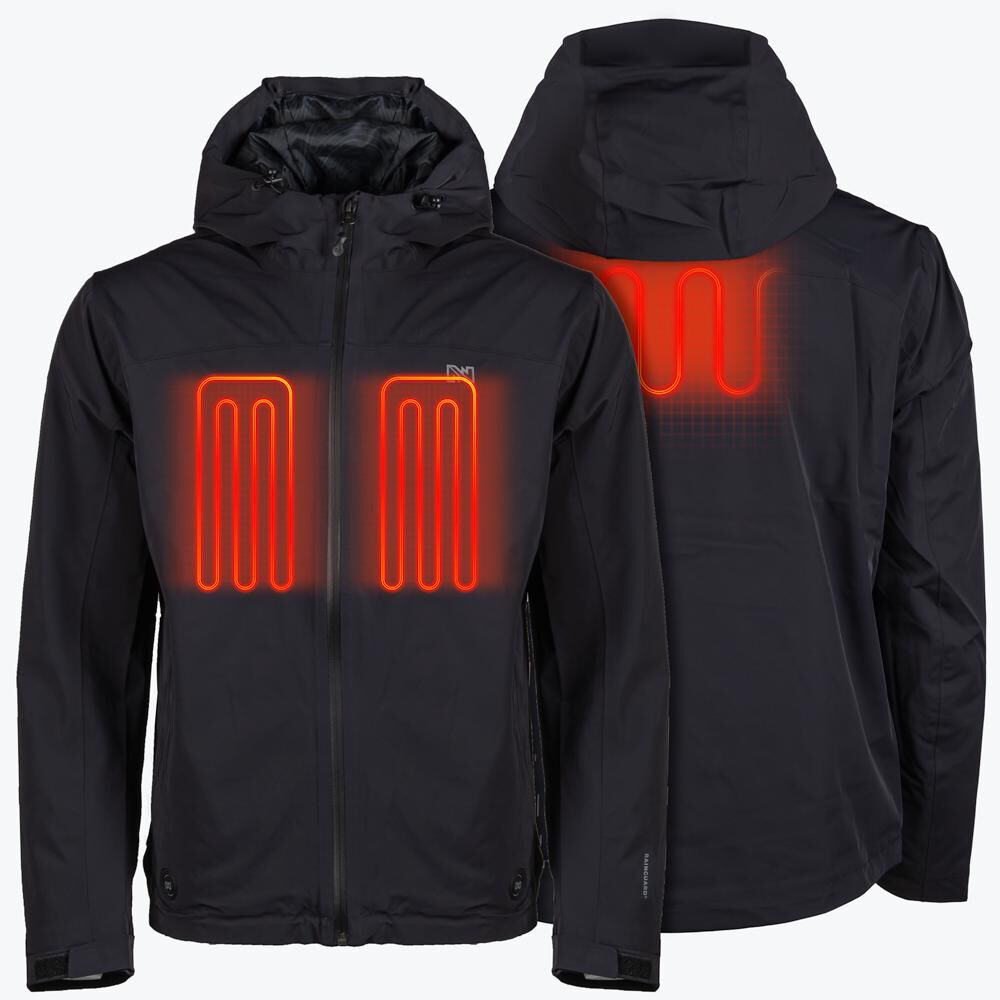 Mobile Warming Mens Guardian LX Heated Jacket Kit Midnight 3X, large image number 2