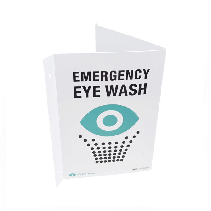 Aero Healthcare Neutraflush Eyewash Station 2 View Wall Sign, large image number 0