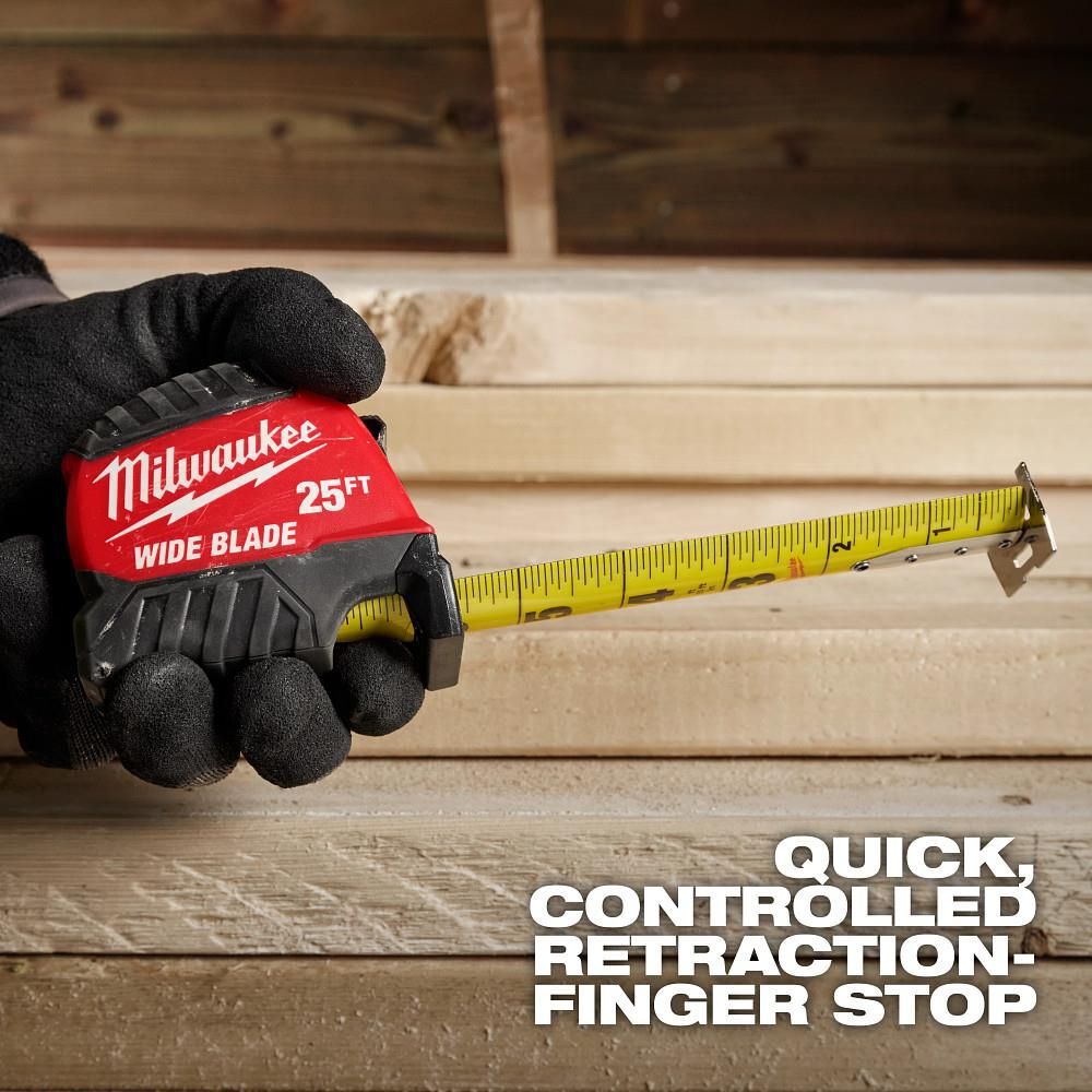 Milwaukee 25 Ft. Wide Blade Tape Measure, large image number 7
