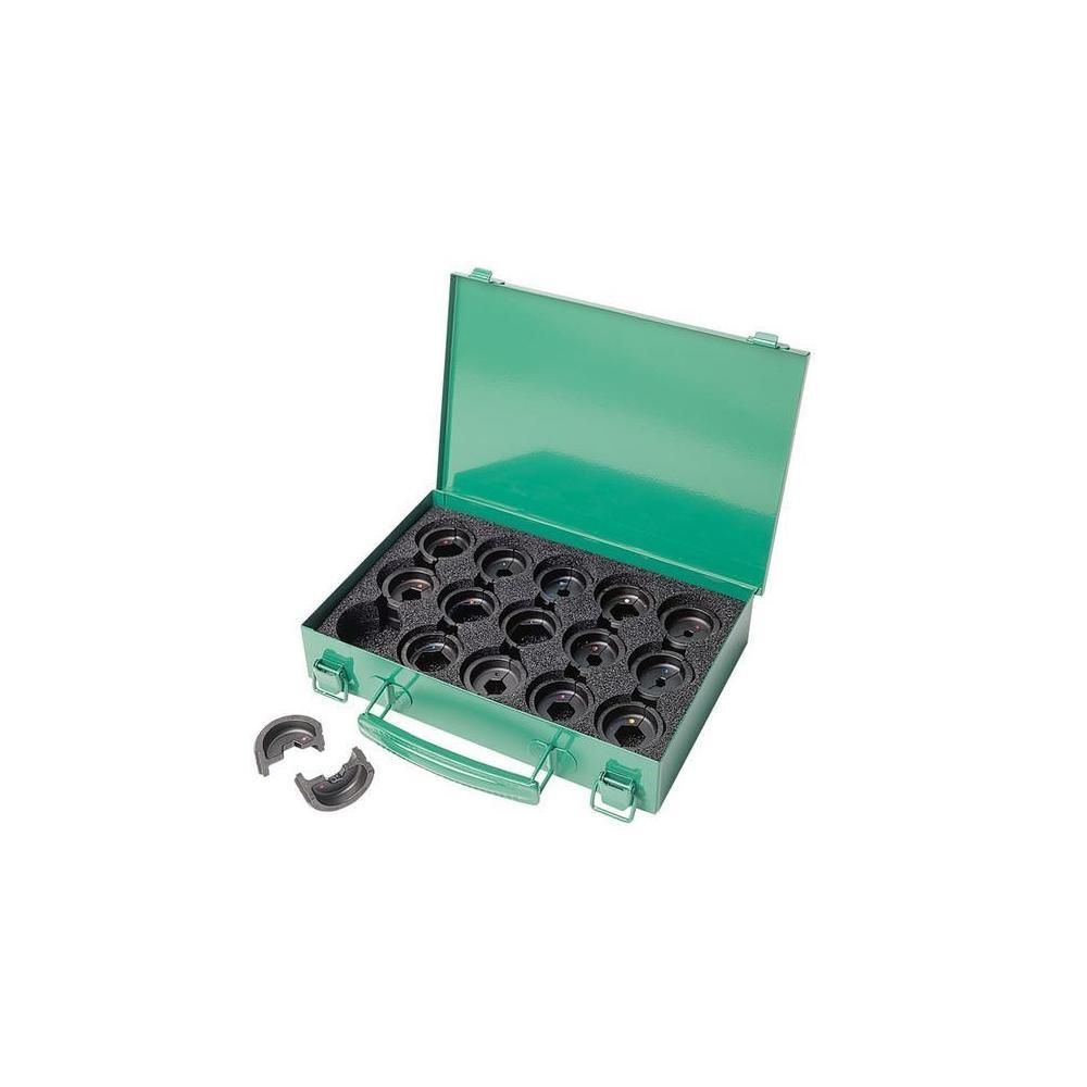 Greenlee Aluminum Hex Die Kit for 6 Ton Crimper, large image number 1