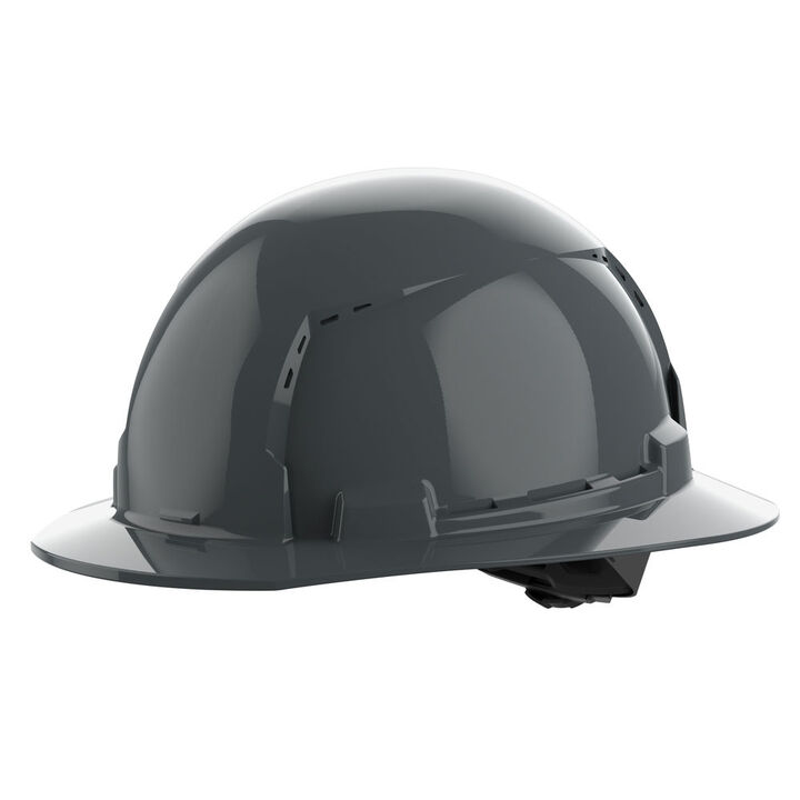 Milwaukee Gray Full Brim Vented Hard Hat with 4pt Ratcheting Suspension Type 1 Class C, large image number 0