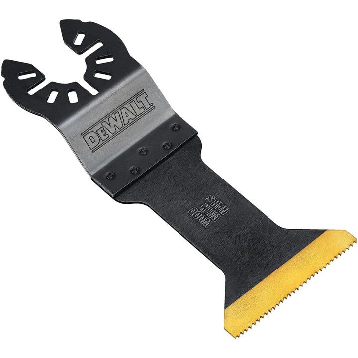 DEWALT Wide Titanium Nitride Coating Oscillating Wood with Nails Blade