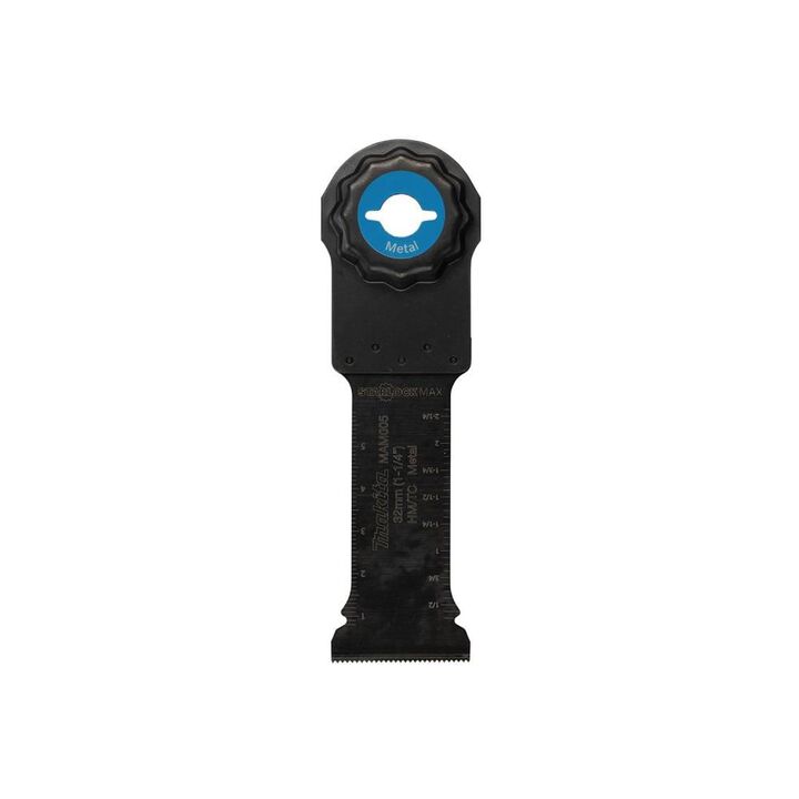 Makita StarlockMax Oscillating Multi Tool 1 1/4in Hard Metal with Tungsten Carbide Teeth Plunge Cut Blade for Metal Cutting