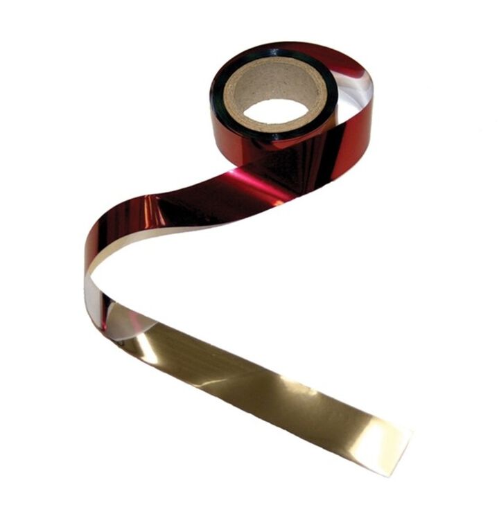 Bird B Gone Bird Repellent Mylar Flash Tape 1 Inch x 50 Ft Red and Silver