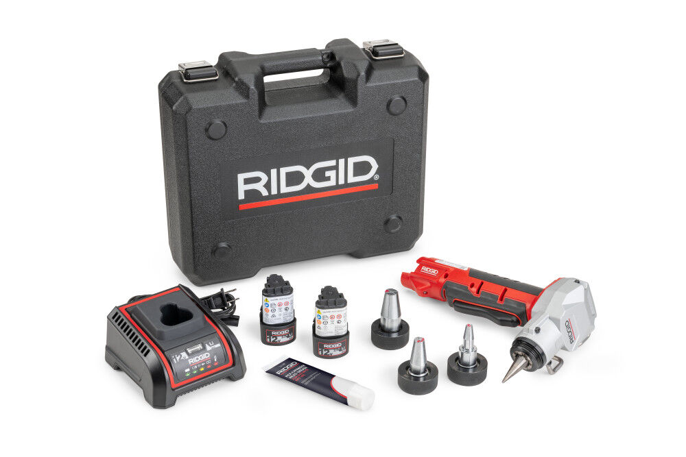 Ridgid RPE 100 PEX Expansion Tool Kit with 1/2 Inch -1 Inch Expander Heads, large image number 1