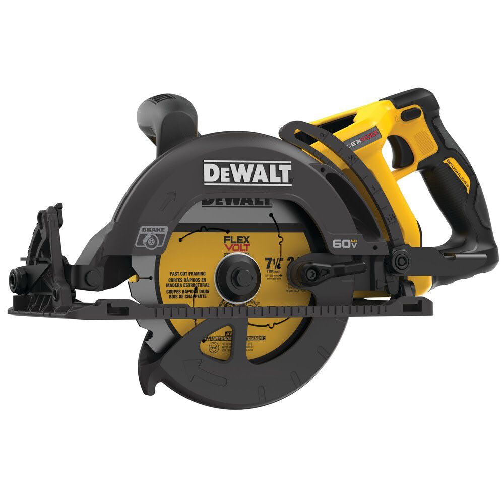 DEWALT 60V MAX 7-1/4 Inch Cordless Saw & 9 Ft. Pocket Tape Measure Bundle, large image number 7