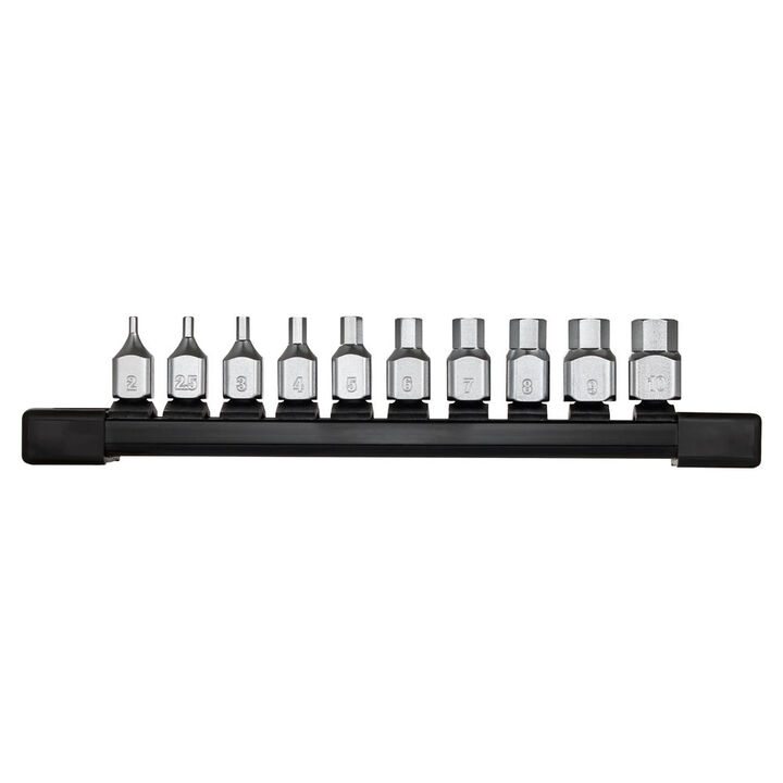 Milwaukee 1/4 Inch Drive Metric Low-Profile Hex Bit Socket Set and 3/8 Inch Drive Triple Square Bit Socket Set Bundle, large image number 1