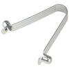 Kraft Tool Co 6 Ft Yellow Powder Coated Alum. Swaged Button Handle - 1-3/4 Inch Diameter, small image number 2