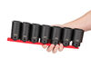 Tekton 1/2 Inch Deep 6 Point Axle Nut Impact Socket Set, Rail, (29-38 mm), small image number 3