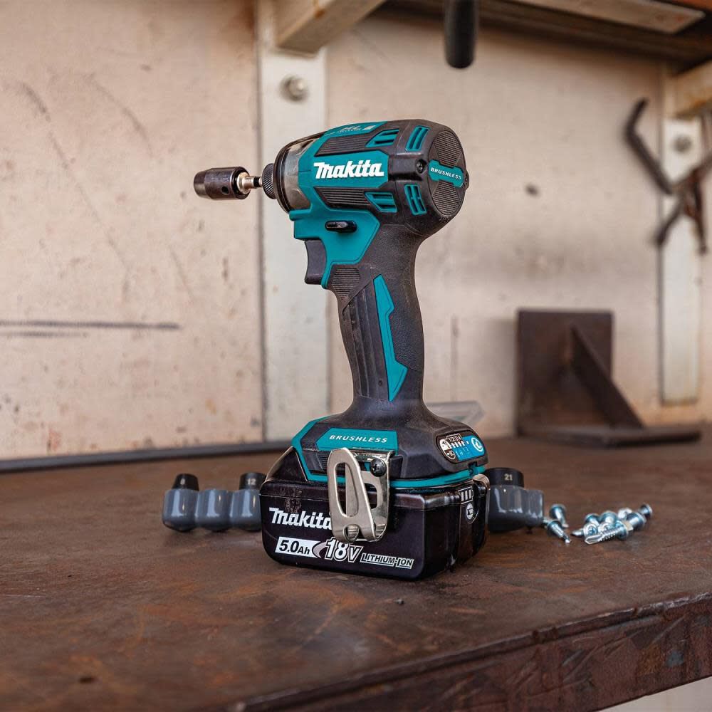 Makita 18V LXT Lithium-Ion Brushless Cordless 2 Piece Combo 5 Ah Kit, large image number 8