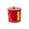 Justrite 3.5 Gallon Red Steel Dip Tank for Cleaning Parts, small image number 2