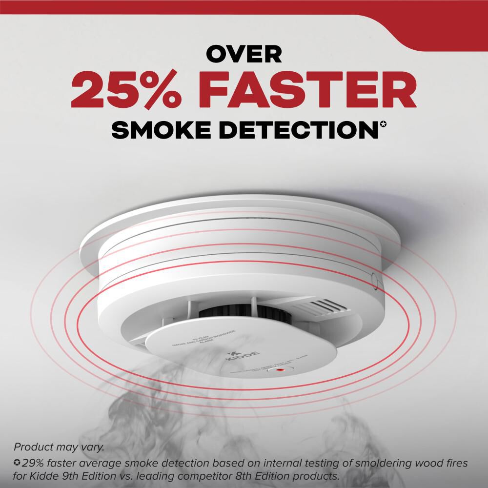 Kidde 120V Hardwired Smoke Alarm with AA Backup Battery, large image number 2